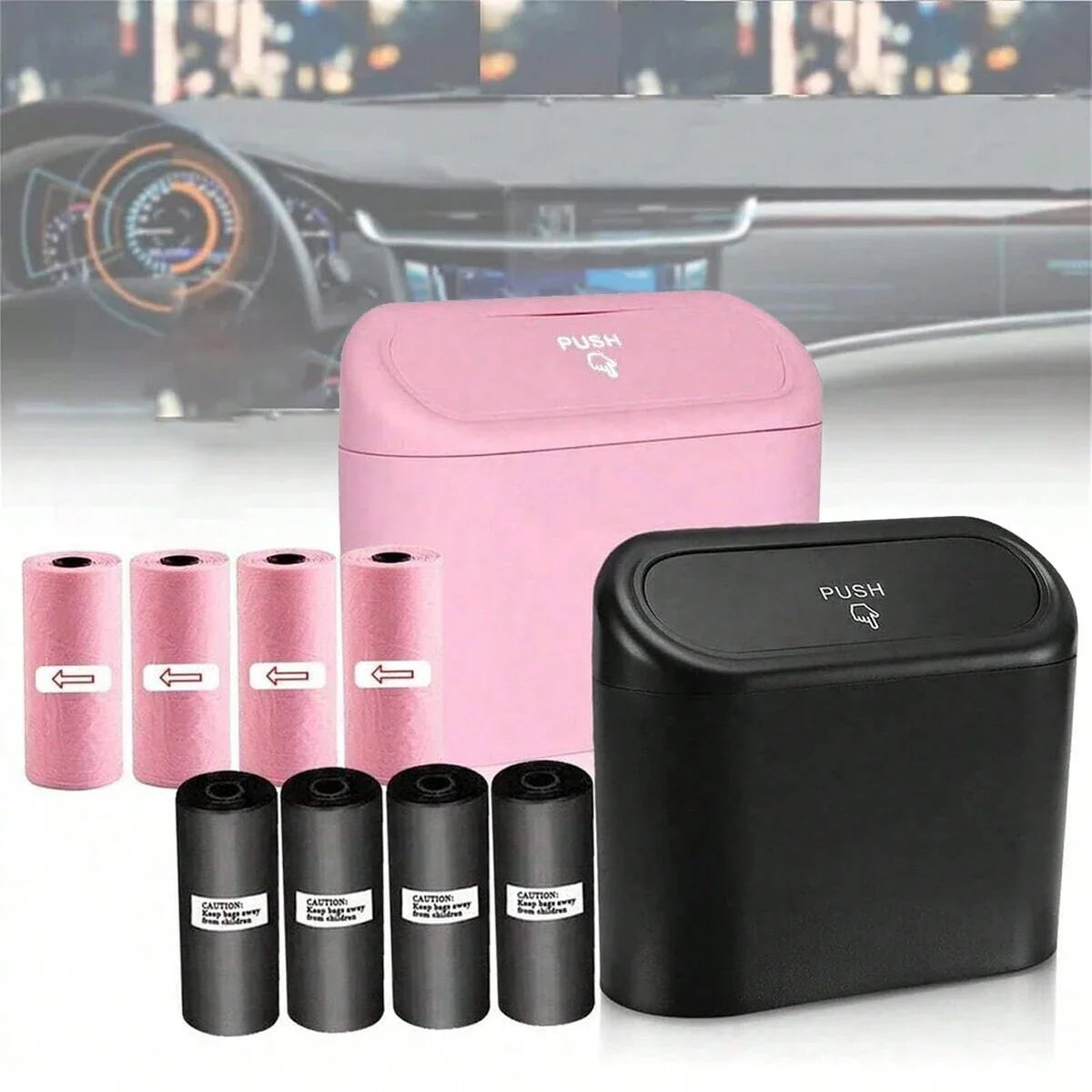 Car Trash Bin Collection